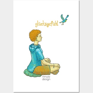 Happiness - Glücksgefühl - Meditation Posters and Art